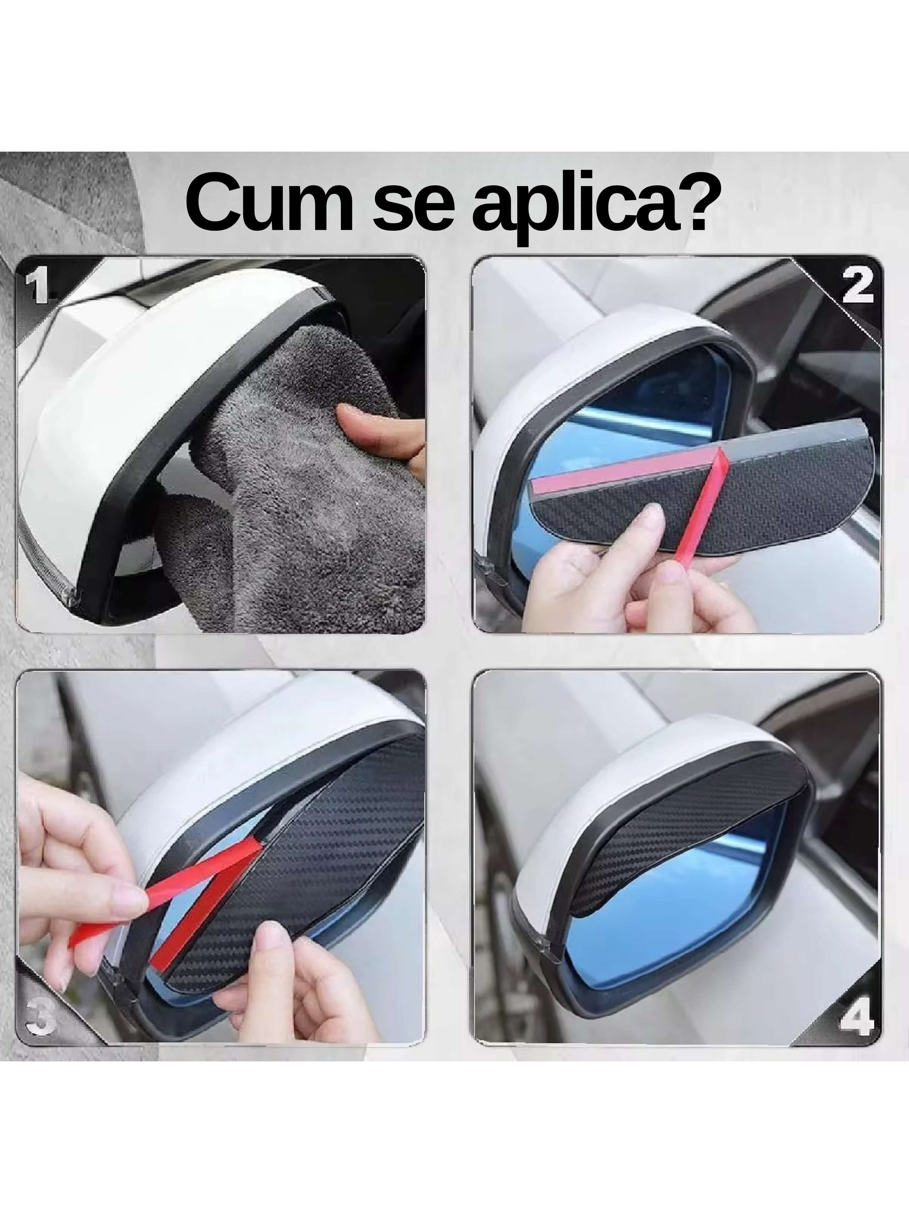 Set 2 Oglinzi Unghi Mort + 2 Protectii Anti-Ploaie [CADOU] 🎁