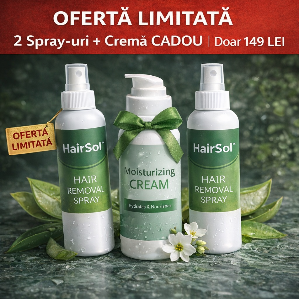 Spray EPILARE DEFINITIVĂ™ 2 + crema 🎁 TRANSPORT GRATUIT