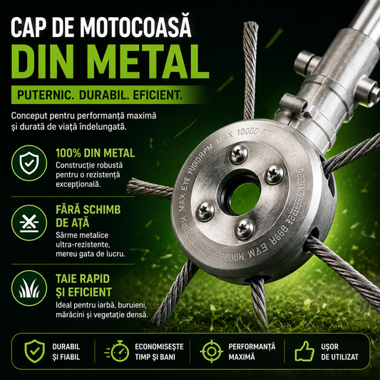 Cap De Motocoasa din metal