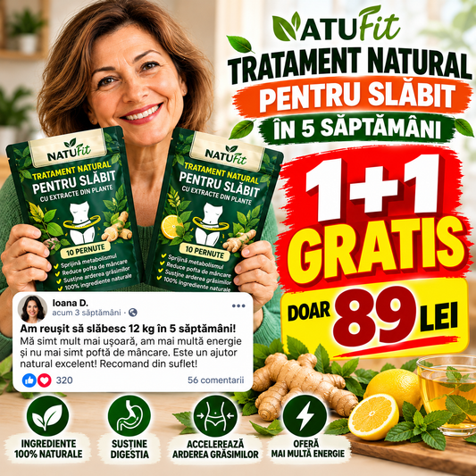 NATUFit™ – Tratament Natural pentru Slăbit | 10 Pernuțe 1+1