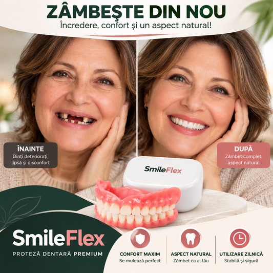 SmileFlex Pro™ – Proteză Dentară Detașabilă pentru un Zâmbet Natural